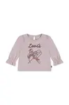 Levi's  Dětské bavlněné tričko s dlouhým rukávem  LS KNOT FRONT KNIT TOP