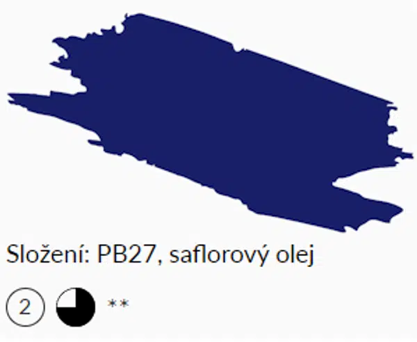 Olejová barva Umton 20ml – 0028 Pařížská modř