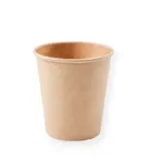 1000 ks - Papierový pohár hnedý 200 ml, priemer 73 mm (0,18 L/7 oz)
