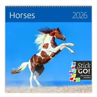 Horses 2026 - nástěnný kalendář