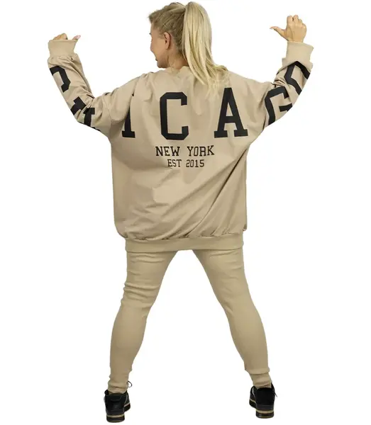 Pri Women's tracksuit loose sweatshirt + ribbed leggings CHICAGO