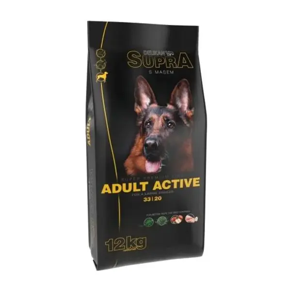 DELIKAN SUPRA Adult Active 12kg superprémiové krmivo s obsahom čerstvého mäsa pre aktívne dospelé psy veľkých plemien