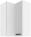 Horní rohová skříňka Luna 60x60 GN-90 2F (90°) Barva korpusu: Bílá, Barva dvířek: Bílá