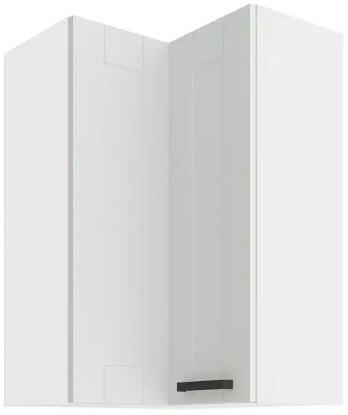 Horní rohová skříňka Luna 60x60 GN-90 2F (90°) Barva korpusu: Bílá, Barva dvířek: Bílá
