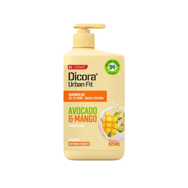 Dicora Urban Fit vitamin E Mango & Avocado sprchový gel mango & avokádový olej 825 ml