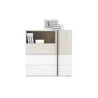 Komoda Remo RM8 Barva korpusu + barva dveří: Dub Wilton/ Bílá/ Antracit