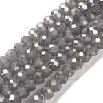 Baking Electroplate Glass Beads Strands