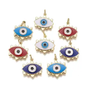 Brass Enamel Pendants