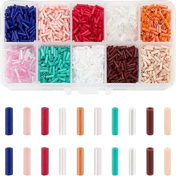Glass Bugle Beads