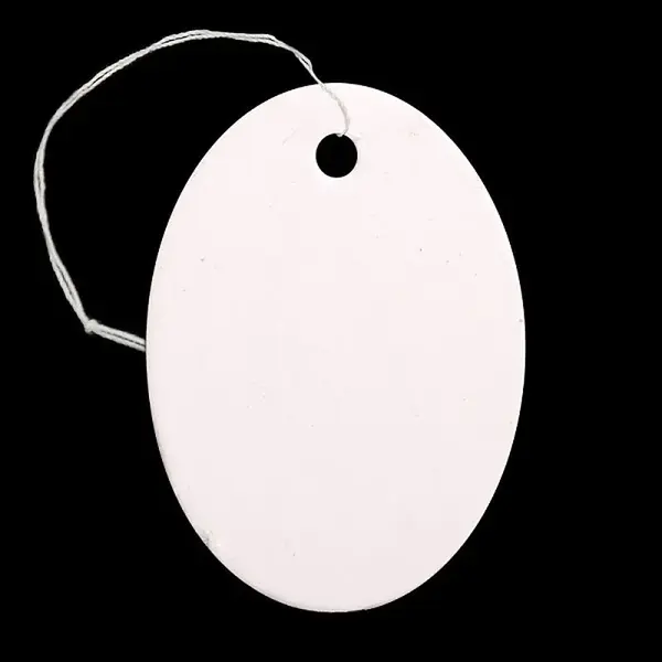 Oval Blank Hang tag