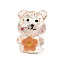 Transparent Resin Little Bear Ornament