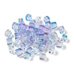 Two Tone Transparent Glass Beads