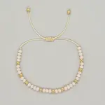 Adjustable Glass Braided Bead Bracelets