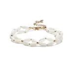 Natural Shell Braided Rhombus Beaded Bracelet