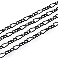 Brass Coated Iron Curb Chain Necklace Making