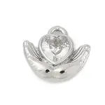 Brass Micro Pave Cubic Zirconia Charms