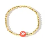 Christmas Brass Beaded Stretch Bracelets