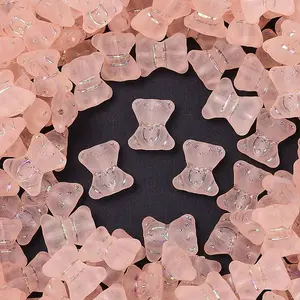 Frosted Transparent Acrylic Beads