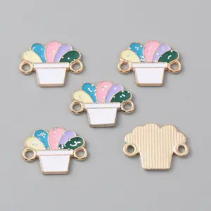 Alloy Colorful Enamel Connector Charms