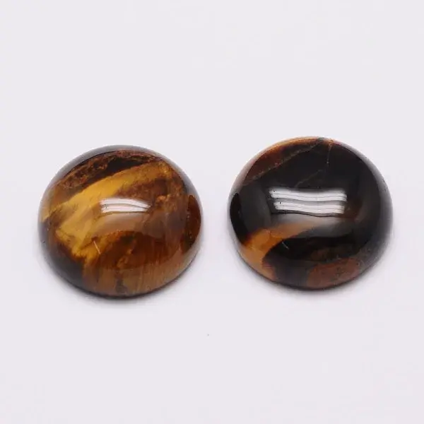 Half Round/Dome Natural Tiger Eye Cabochons