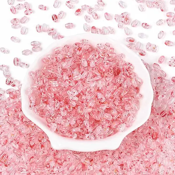 Baking Paint Transparent Glass Beads