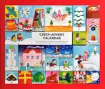 Czech Advent Calendar (24 miniature books of Christmas stories, poems and carols and one extra book of Czech carols with music included.)