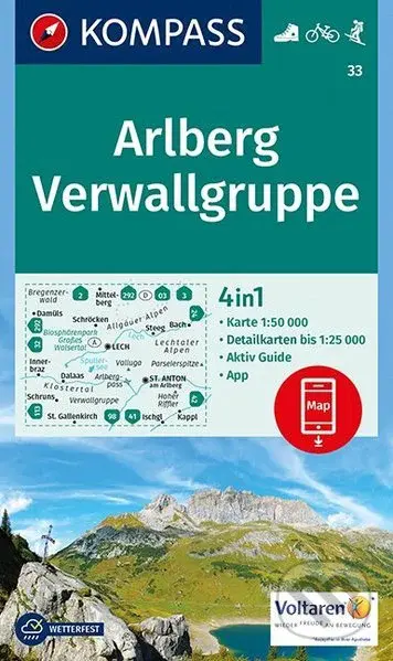 Arlberg, Verwallgruppe (WK 33 (mierka 1:50 000))