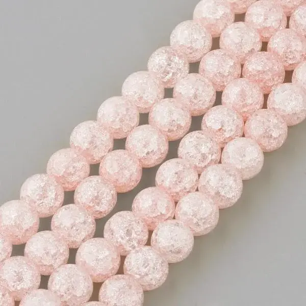 Synthetic Crackle Quartz Beads Strands
