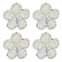 4Pcs Flower Cloth Patches