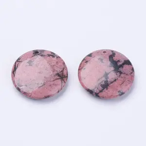 Natural Rhodonite Pendants