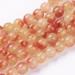 Two Tone Natural White Jade Bead Strands
