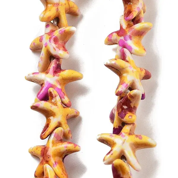 Synthetic Turquoise Dyed Beads Strands