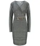 Pri Pencil dress with a glittery sheen