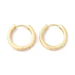 Real 18K Gold Plated Cubic Zirconia Huggie Hoop Earrings for Girl Women