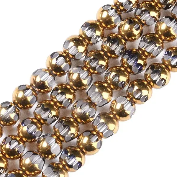 Electroplate Glass Beads Strands