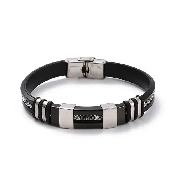 Men's Silicone Cord Bracelet