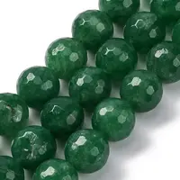 Natural Dyed White Jade Beads Strands