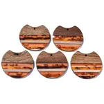Resin & Walnut Wood Pendants