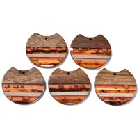 Resin & Walnut Wood Pendants