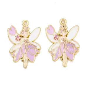 Rack Plating Alloy Enamel Pendants