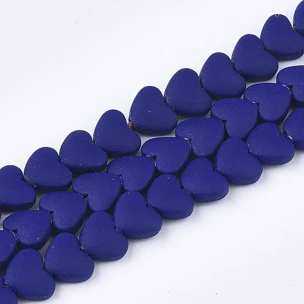 Spray Painted Non-magnetic Synthetic Hematite Beads Strands