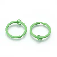 Spray Painted Iron Split Key Rings