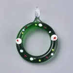 Christmas Handmade Lampwork Big Pendants