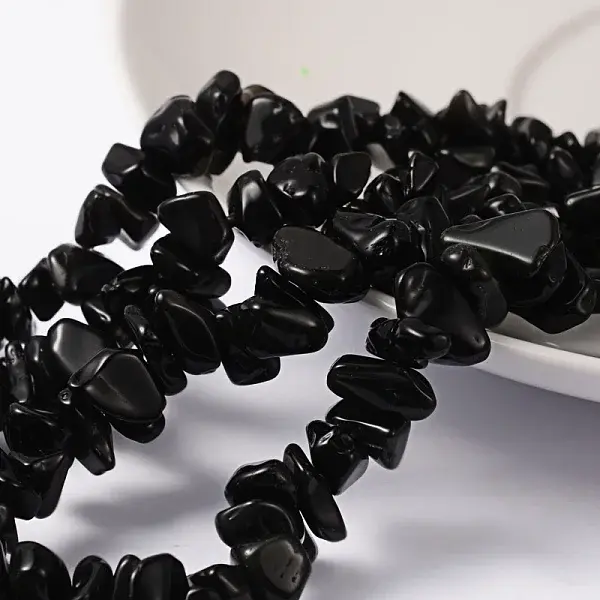 Natural Obsidian Beads Strands
