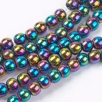 Non-magnetic Synthetic Hematite Beads Strands