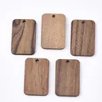 Undyed Walnut Wood Pendants