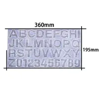 Letter A-Z & Number 0-9 DIY Silicone Molds