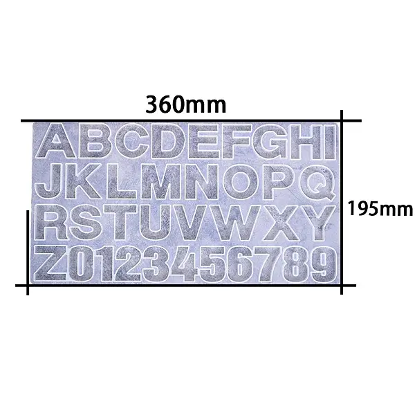 Letter A-Z & Number 0-9 DIY Silicone Molds