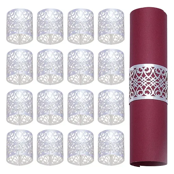 50Pcs Metallic Paper Napkin Rings