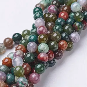 Natural Indian Agate Beads Strands